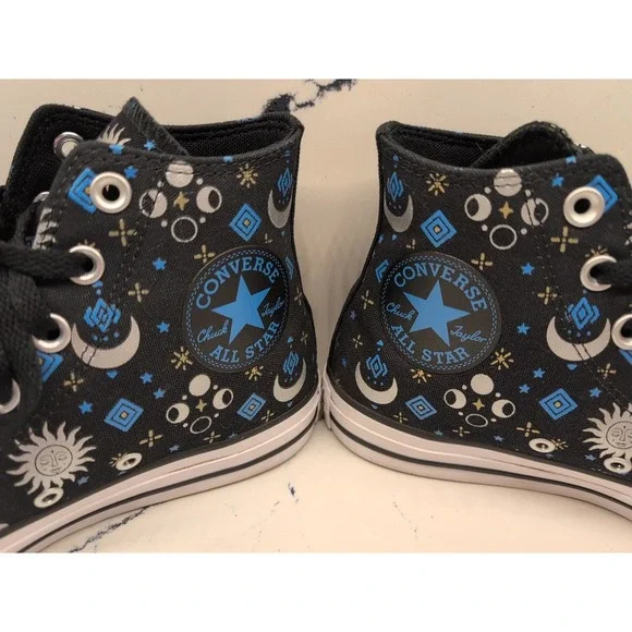 Converse Chuck Taylor All Star Celestial High-Top Sneaker Womens 7.5 Blk A12041F - Picture 4 of 9